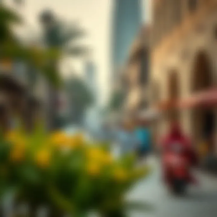 Vibrant community life in Junction Al Shamka with cultural activities