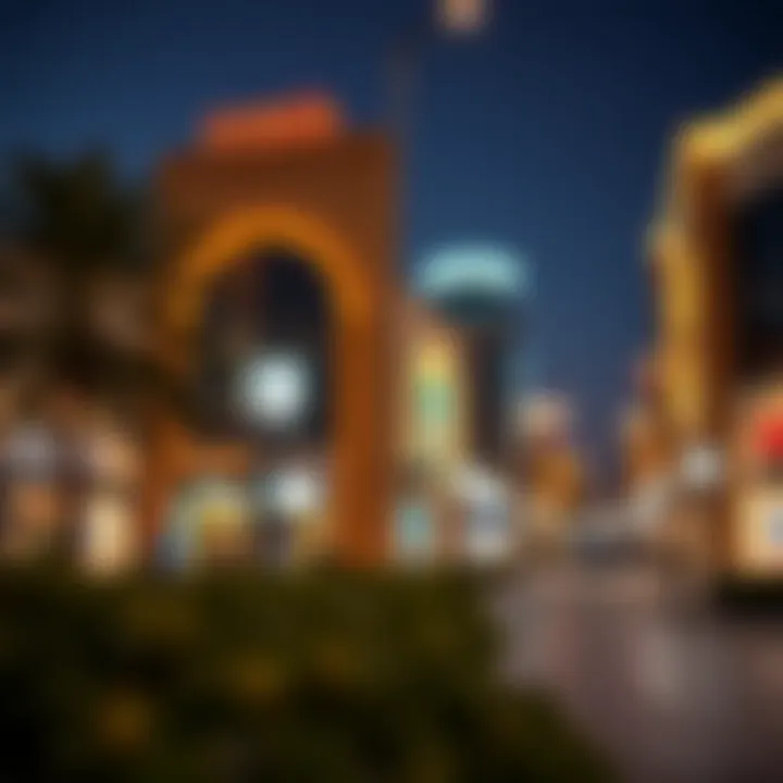 Vibrant commercial district within The Oasis Dubai