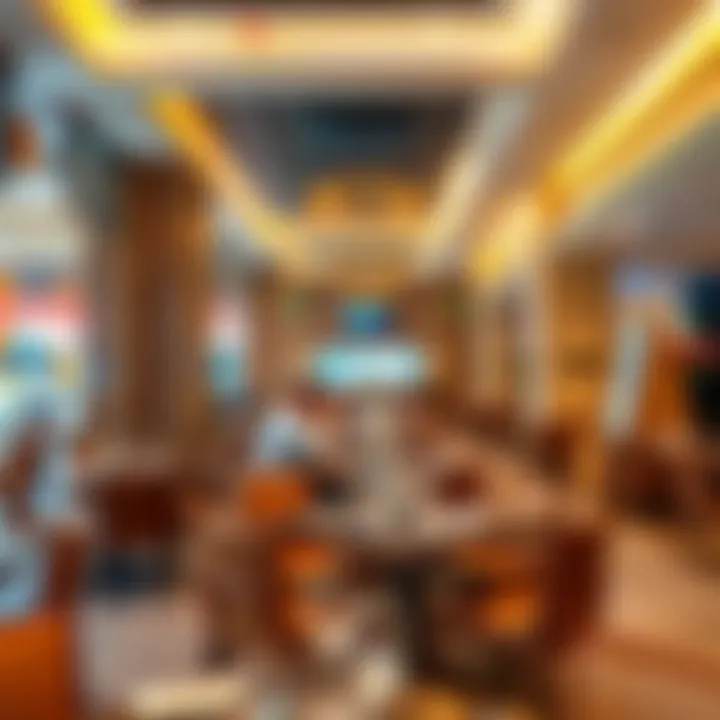 Dining area in Tip Top Marina Mall with a variety of culinary options