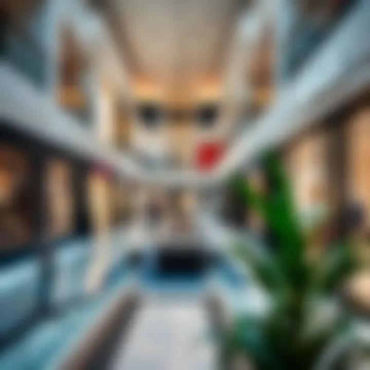 Inside view of Tip Top Marina Mall highlighting diverse retail offerings