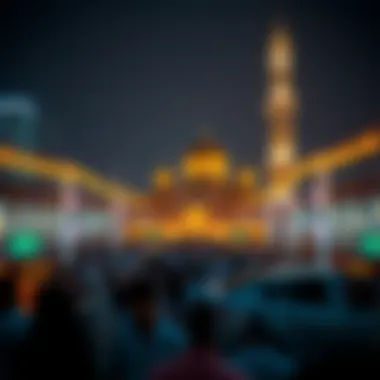 Celebrating Prophet Muhammad's Birthday Illustration of public gatherings during Prophet Muhammad's birthday