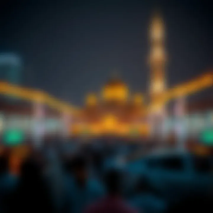 Celebrating Prophet Muhammad's Birthday Illustration of public gatherings during Prophet Muhammad's birthday