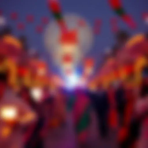 Vibrant Festivities in the UAE Festive celebration in the UAE