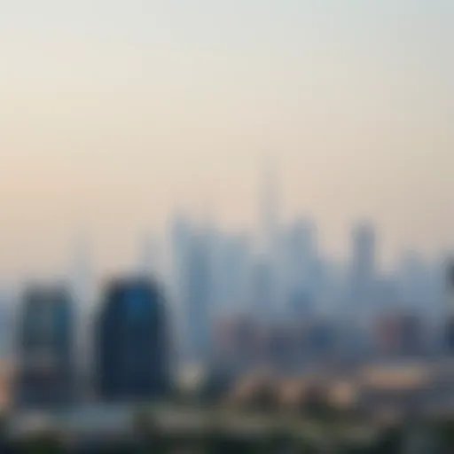 Stunning Skyline of Sharjah Scenic view of Sharjah skyline