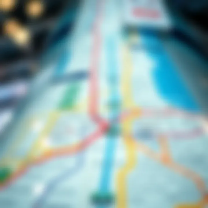 Metro Map Showcasing the Routes Metro map showcasing the routes