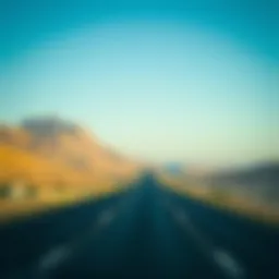 Scenic highway connecting Dubai and Al Ain