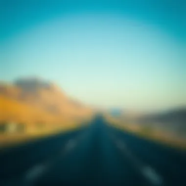 Scenic highway connecting Dubai and Al Ain