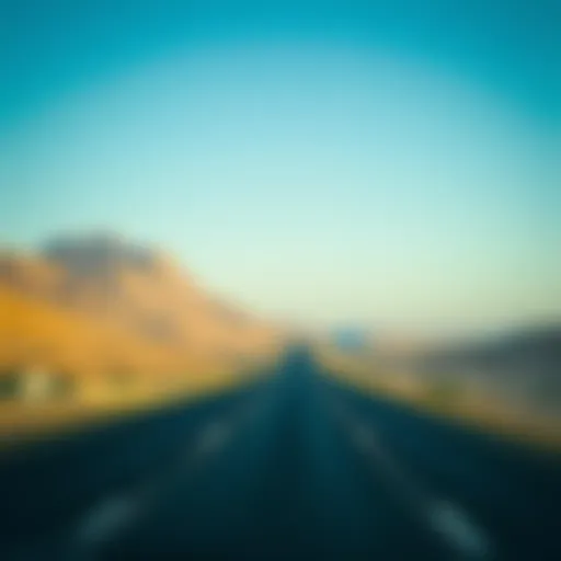Scenic highway connecting Dubai and Al Ain