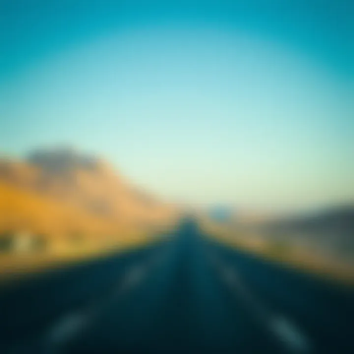 Scenic highway connecting Dubai and Al Ain