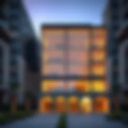 Stunning exterior view of Hessa Building showcasing architectural design