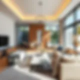 Chic Design in Holiday Rentals Stylish holiday home interior showcasing modern design