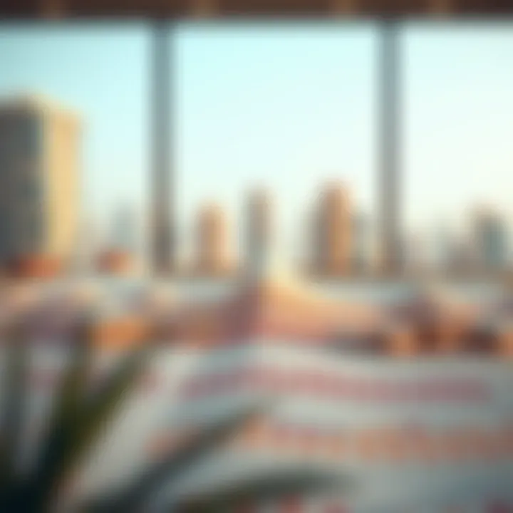 Graphs and charts showing current real estate market trends.