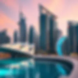 Modern architectural marvels showcasing Dubai's skyline.