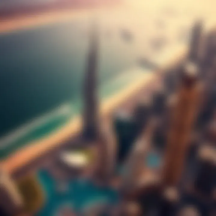 Aerial View of Jumeirah Aerial view of Jumeirah showcasing its coastal beauty