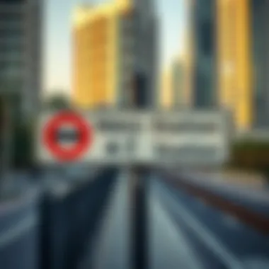 Impact of Metro Station Proximity on Real Estate Signage indicating metro station proximity to residential areas