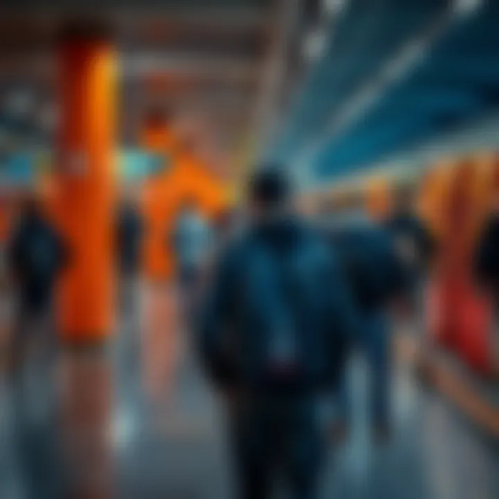 Commuters at Metro Commuters waiting for the metro