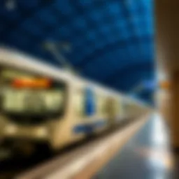 Dubai Metro train at station