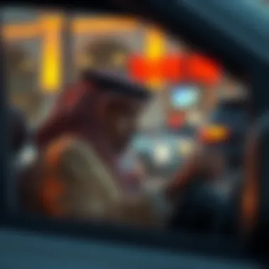 Person contesting a traffic fine in RAK