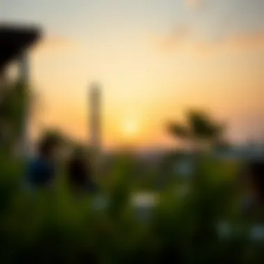 Sunset View at Iftar A scenic sunset view symbolizing the end of the fasting day.