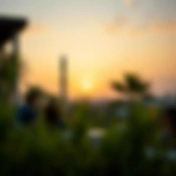 Sunset View at Iftar A scenic sunset view symbolizing the end of the fasting day.