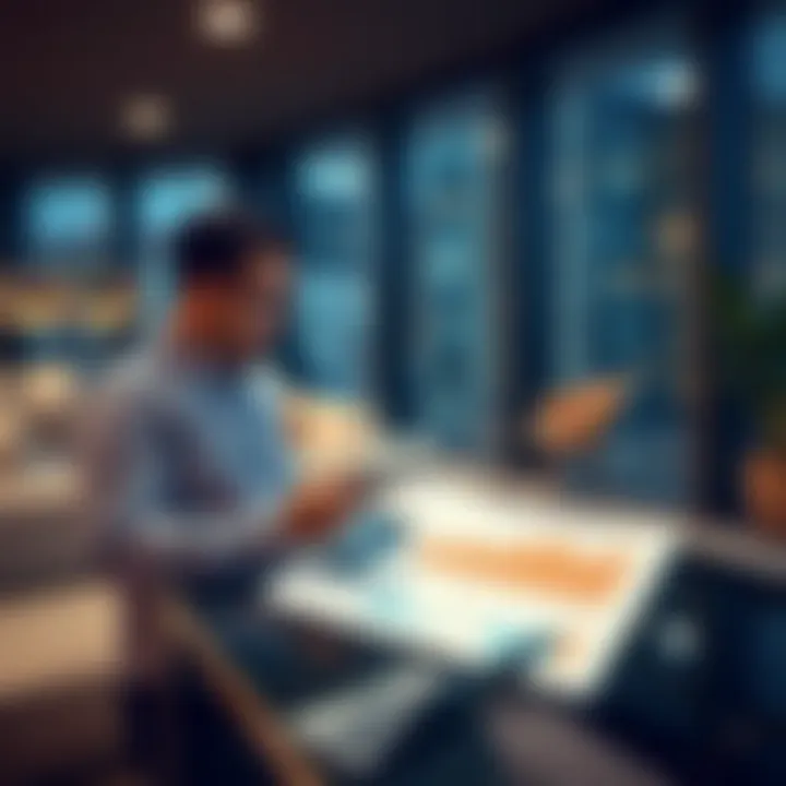 Investors reviewing property data
