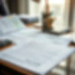 A well-designed Sales and Purchase Agreement document displayed on a desk with legal papers.