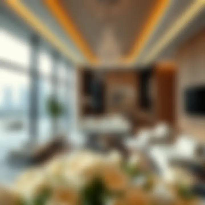 Luxurious apartment interior showcasing modern design