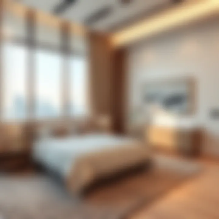 Modern Bedroom Layout of the Elan Floor Plan Modern bedroom layout of the Elan floor plan