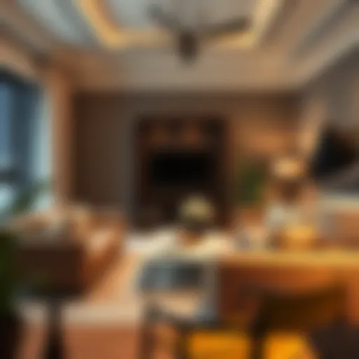 Modern furniture arrangement in a Dubai apartment