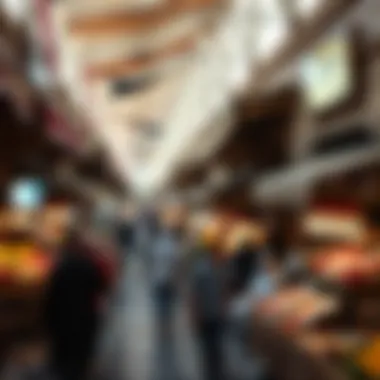 A bustling marketplace reflecting Dubai's rich culture