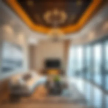 Interior of a luxurious residential project completed by Volare